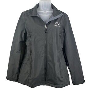 INFINITI Luxury Car Logo Softshell Jacket Women's L by TRIMARK Full Zip Black